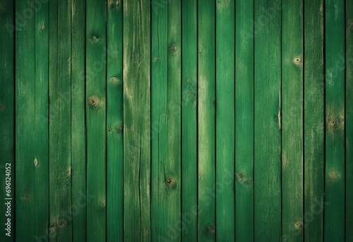 Abstract grunge old dark green painted wooden texture - wood background panorama long banner © ArtisticLens