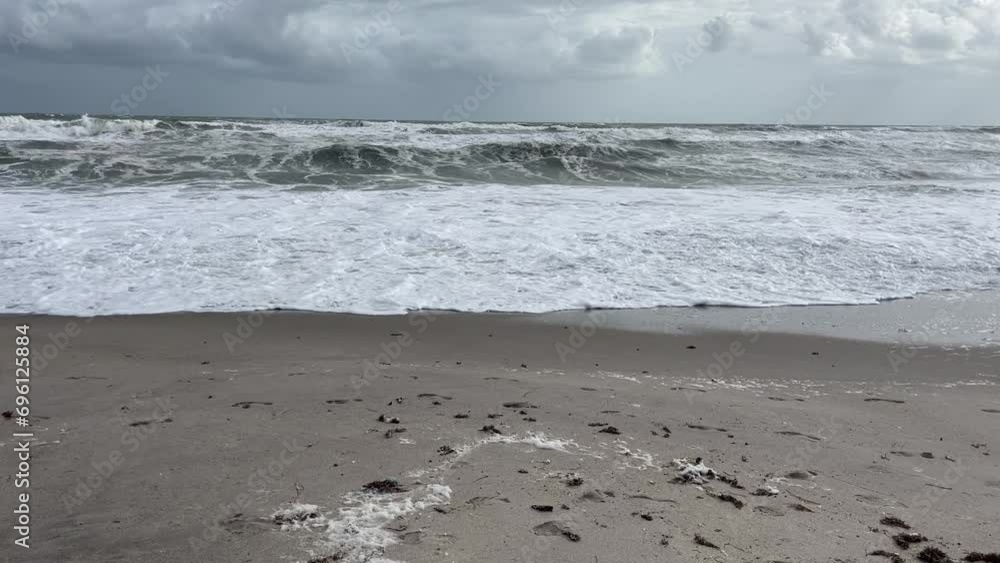 Shot of the beach in Florida on a cloudy day Shot of the beach in Florida on a cloudy day