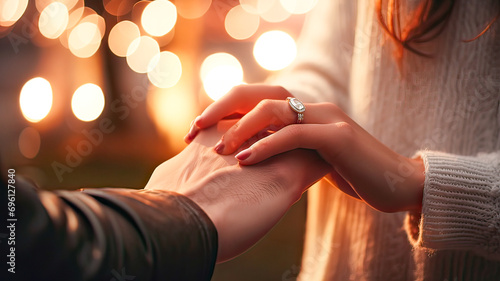 Intimate moment, hands, engagement ring. © Rafael Alejandro