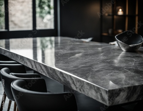 Professional interior design with expensive black marble and granite. Excellent background for presentation and product © NeuroSky