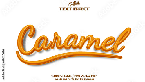 Editable Caramel Text Effect