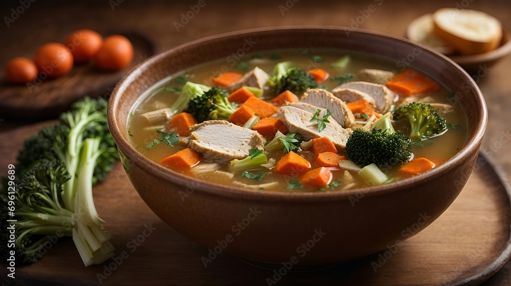 chicken soup with vegetables chicken soup with vegetables