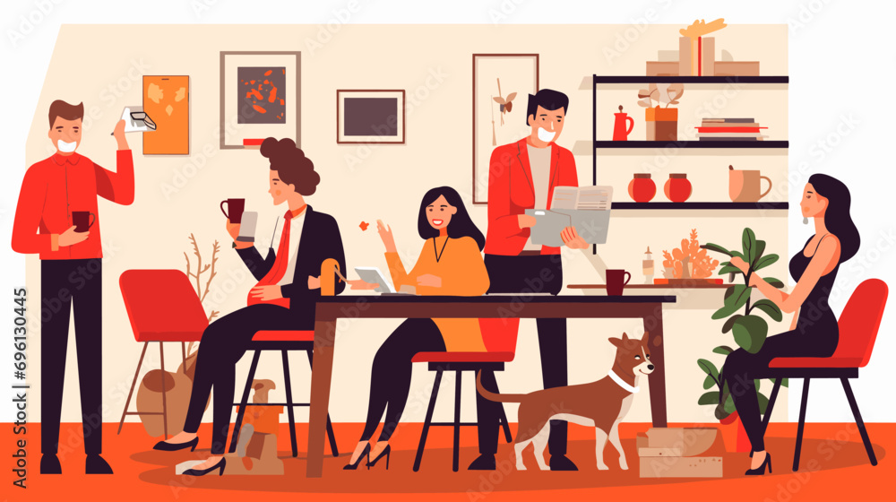 Concept vector illustration of business situation.
Concept vector illustration of business situation.