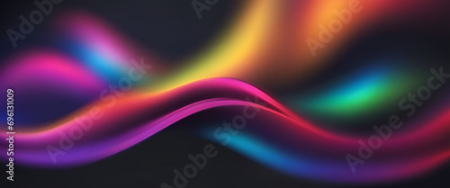 Innovative Spectrum  A Fusion of Blue and Purple Gradient Shapes Creating a Contemporary and Abstract Visual Experience - Abstract Background with Glowing Lines