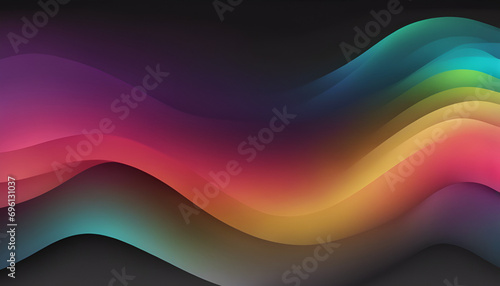Spectral Motion: A Blend of Blue and Purple Gradient, Forming a Horizontal Wave of Modernity. An Ideal Background for Technology, Creativity, and Innovation - Abstract Colorful Background