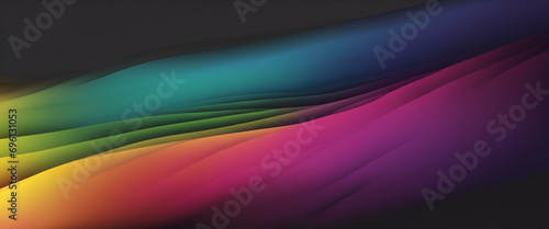 Vibrant Waveforms: An Illuminated Abstract Background in Blue and Purple, Perfect for Adding Dynamic Energy and Modern Aesthetics to Your Graphic Designs - Abstract Rainbow Background