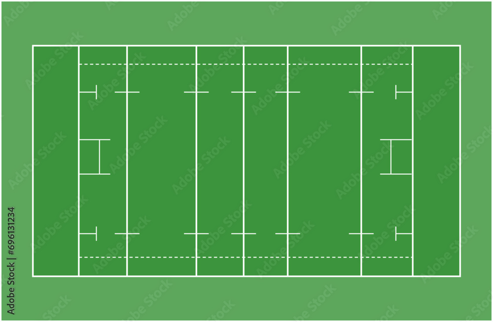 rugby pitch union markings field illustration rugby pitch union markings field illustration