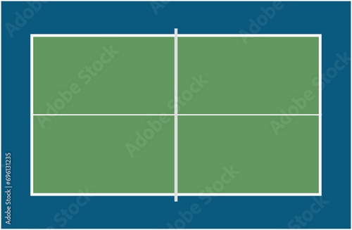 table tennis ping-pong top view illustration