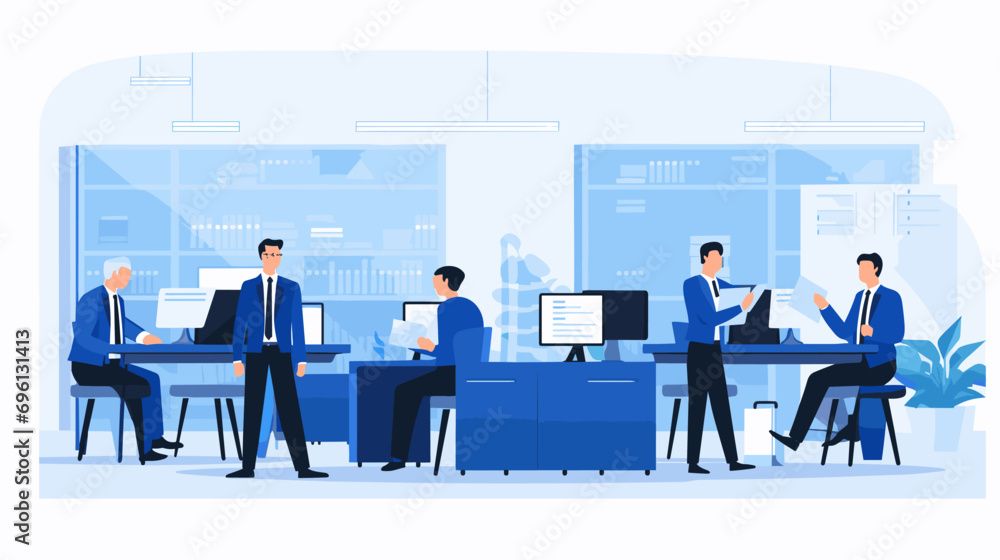 Fototapeta premium Concept vector illustration of business situation. 