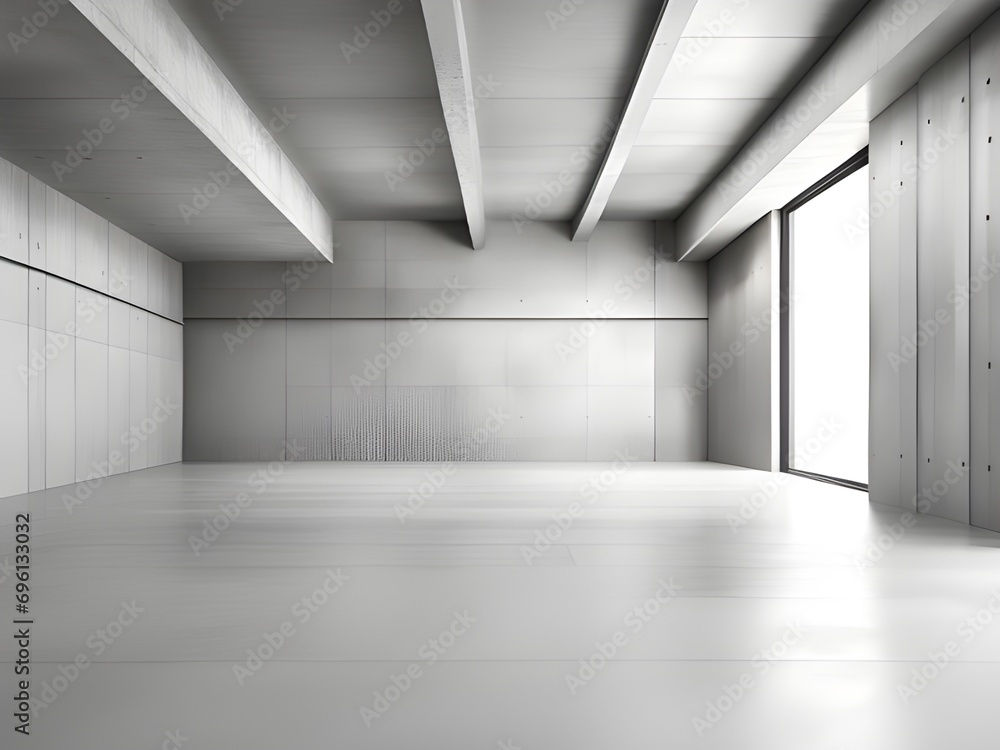 Fototapeta premium empty room with concrete walls