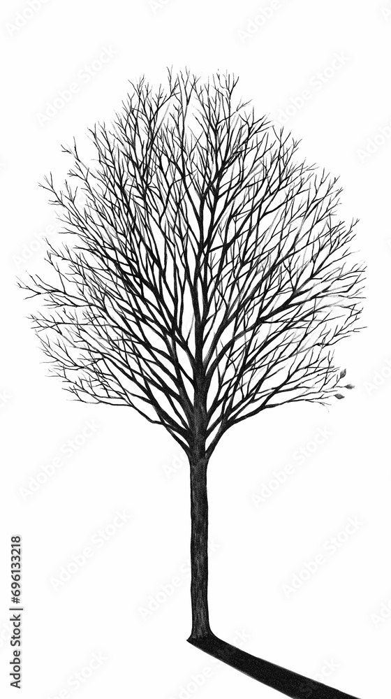 Fototapeta premium silhouette of a tree