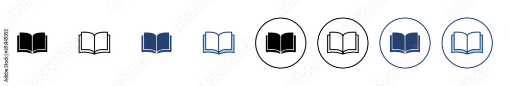 Book icon vector. open book sign and symbol. ebook icon Book icon vector. open book sign and symbol. ebook icon