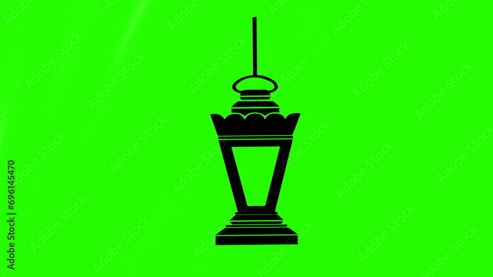 Fototapeta premium Geen lamp