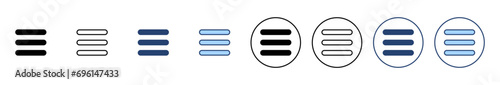 Menu icon vector. web menu sign and symbol. hamburger menu symbol
