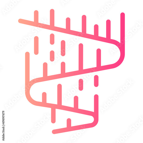 aurora borealis gradient icon