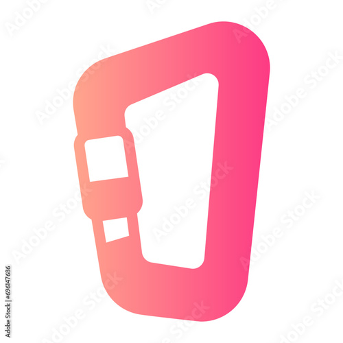 carabiner gradient icon