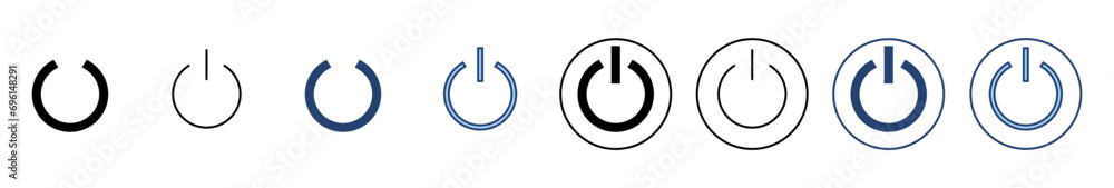 Power icon vector. Power Switch sign and symbol. Electric power Power icon vector. Power Switch sign and symbol. Electric power