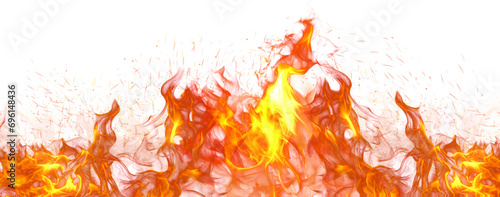 flame particles burning hot