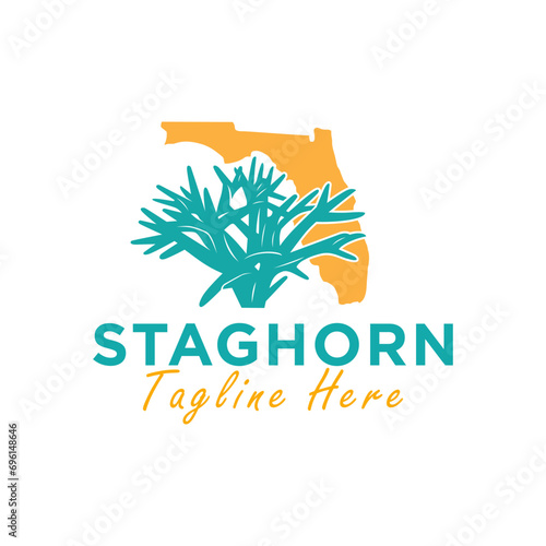 staghorn coral logo in florida