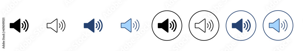 Speaker icon vector. volume sign and symbol. loudspeaker icon. sound symbol Speaker icon vector. volume sign and symbol. loudspeaker icon. sound symbol
