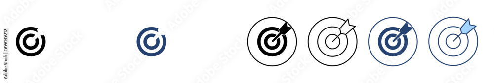 Target icon vector. goal icon vector. target marketing sign and symbol Target icon vector. goal icon vector. target marketing sign and symbol