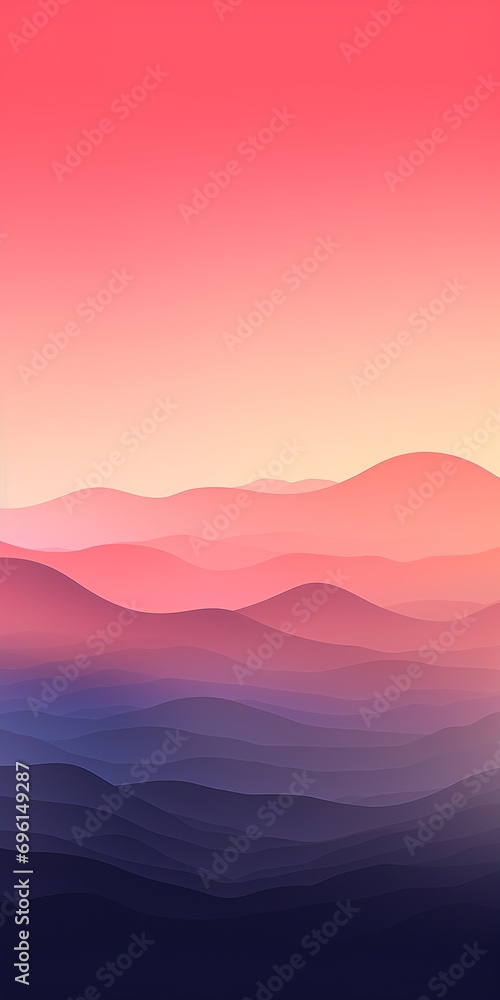 Abstract background with wavy shapes. Vector illustration for your design. iPhone desktop wallpaper.