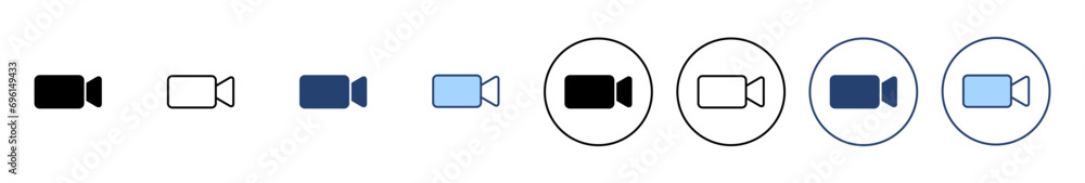 Video icon vector. video camera sign and symbol. movie sign. cinema Video icon vector. video camera sign and symbol. movie sign. cinema