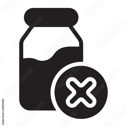 lactose free glyph icon