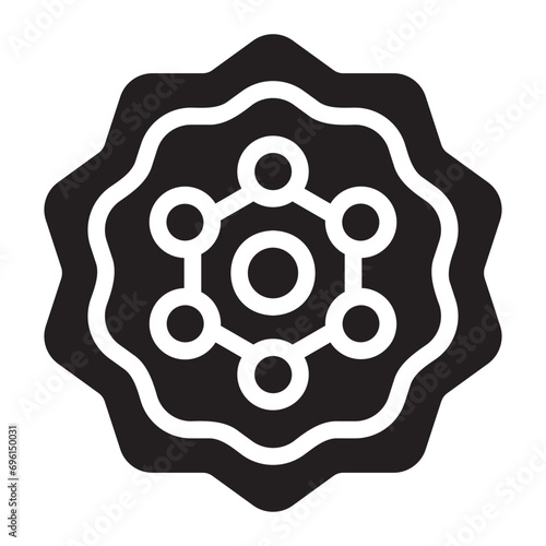 antioxidant glyph icon