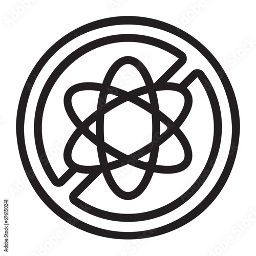 no sulfate line icon