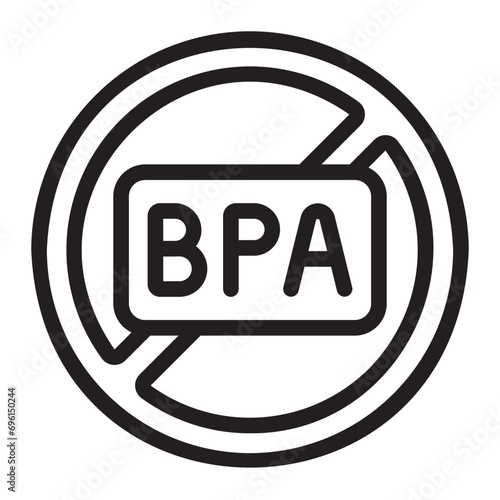 bpa free line icon
