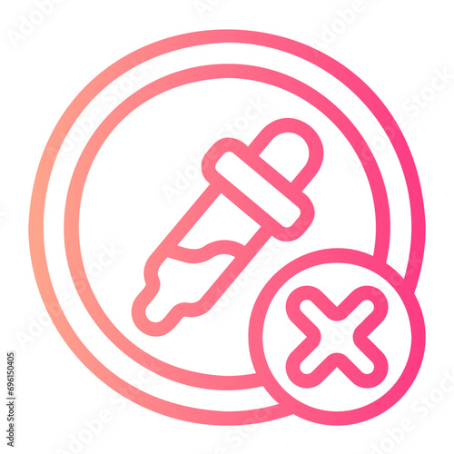 no artificial colours gradient icon