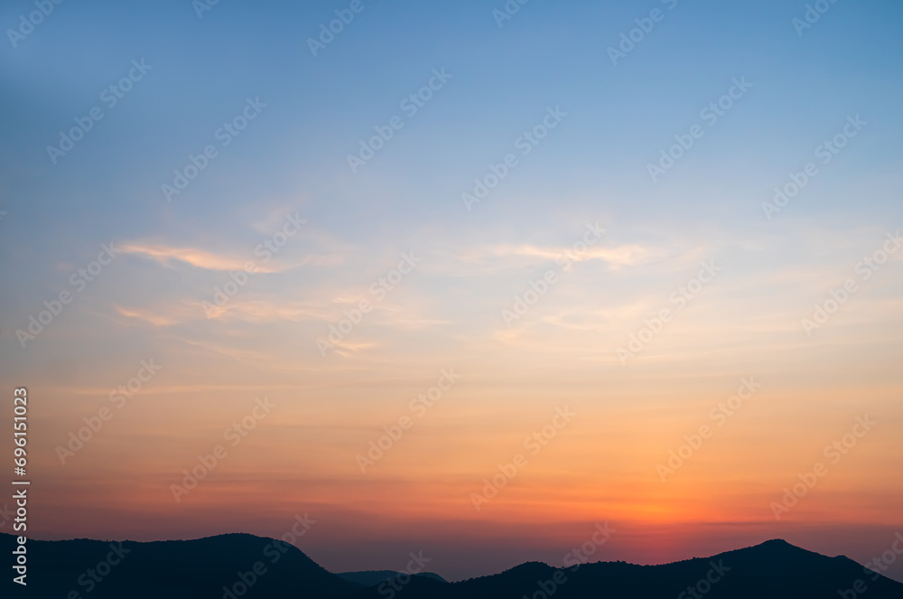 Sunset Sky Orange Cloud Sunrise Background Evening Golden Hour Blue Dawn Twilight Summer blur Nature Night Horizon Sun Clear Beautiful Clean Cloudy Light Dramatic Bright Calm Yellow Soft Warm Abstract