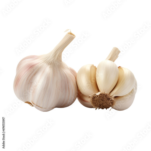 Garlic isolated on transparent background