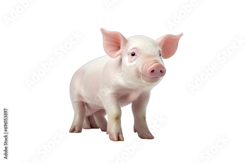transparent pig on transparent background
