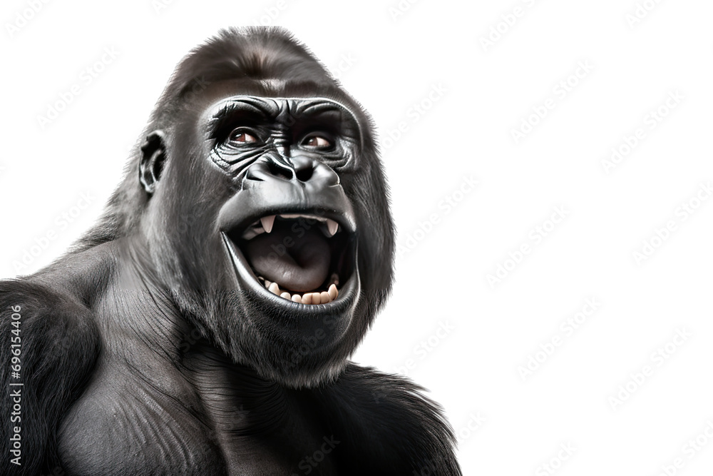 smiling gorilla on transparent background smiling gorilla on transparent background