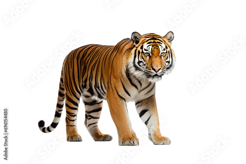 tiger on isolated transparent background