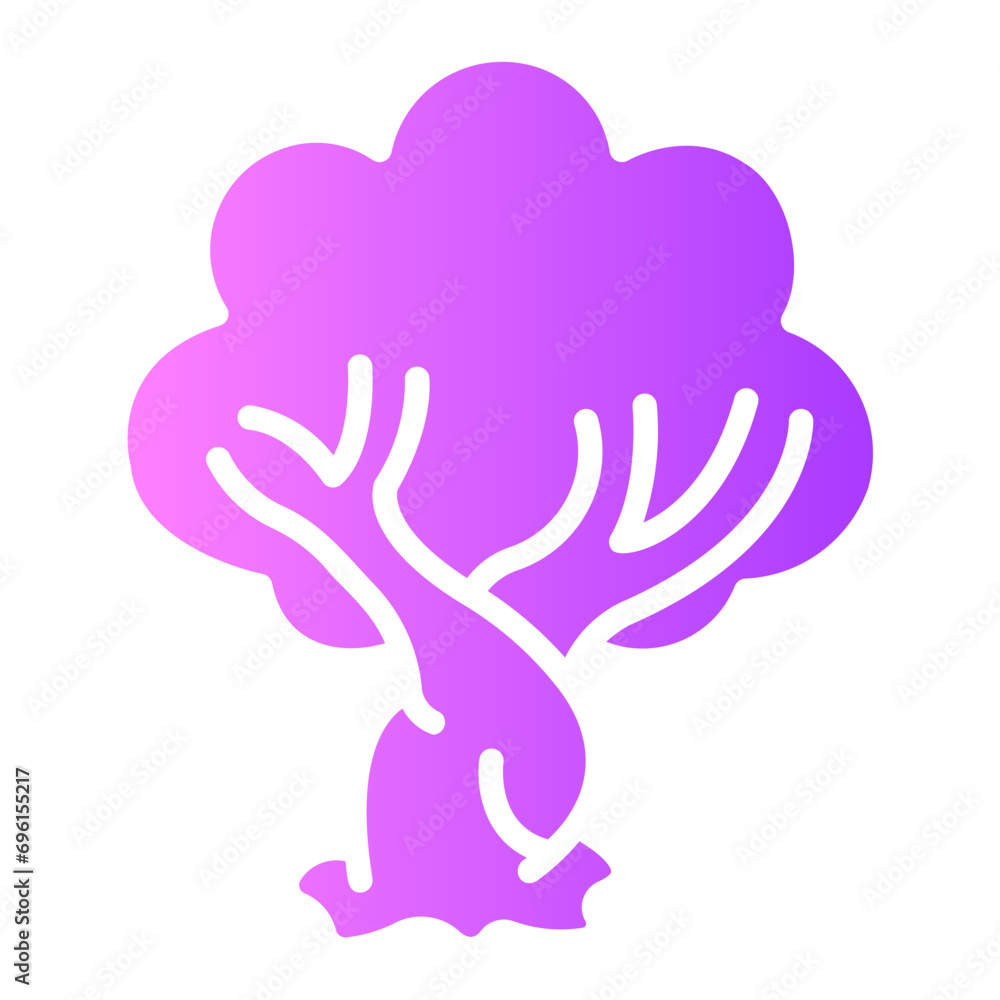 olive tree Gradient icon olive tree Gradient icon