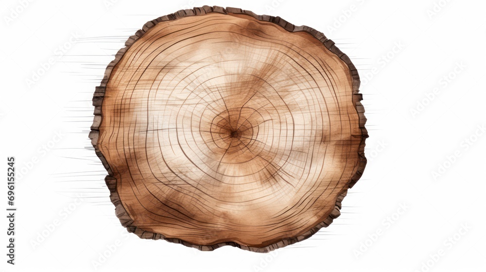 A wood themed clipart in a watercolor style, white background. A wood themed clipart in a watercolor style, white background.
