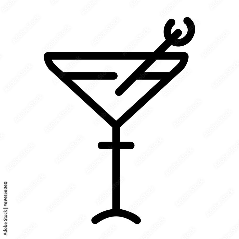 martini Line Icon martini Line Icon