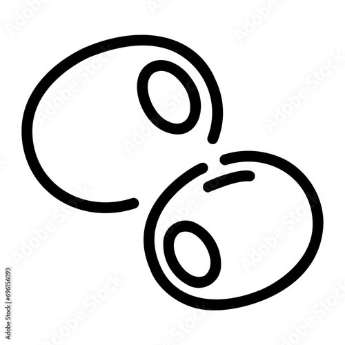 stuffed olive Line Icon
