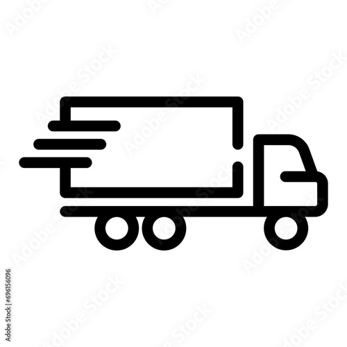truck Line Icon