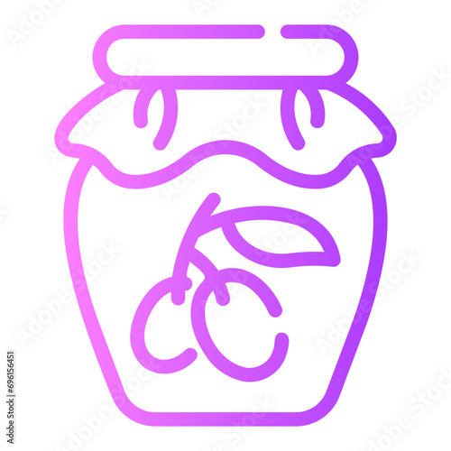 fermentation Line Gradient Icon