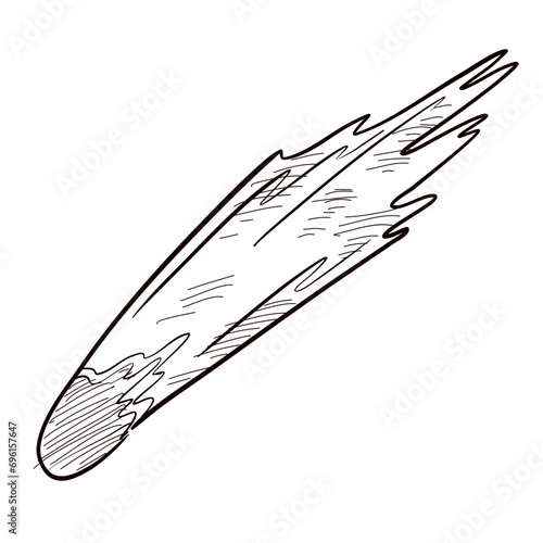 meteor handdrawn illustration