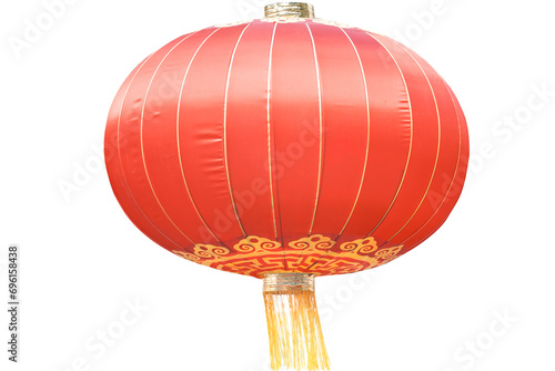 Red Lantern isolated on white backgroud for Chinese Lunar New Year