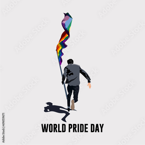 Vector illustration of World Pride Day. Autistic Pride Day.