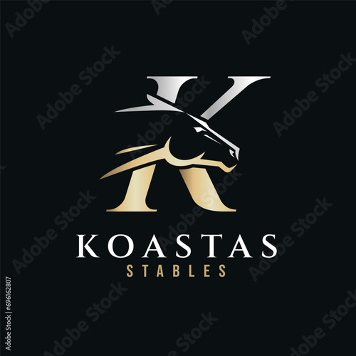 Elegant Horse Head Monogram