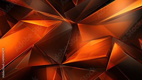 Wallpaper Mural Abstract background orange color with geometric 3D texture and light leaks Torontodigital.ca