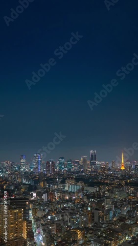 Wallpaper Mural 東京風景・タイムラプス・縦動画 Torontodigital.ca