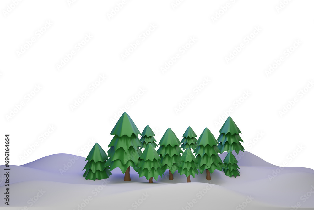 2024, christmas tree with snow, backdrop, background, ball, bow, box